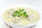 Greek meatball soup in bowl