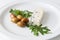 Greek olives and blue cheese