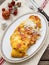 Greek omelet with tomatoes