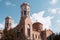 Greek Orthodox Church of Holy Church of the Dormition of the Virgin Mary Chrysospileotissa in Athens. Exterior of historical