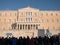 Greek Parliament with tourists