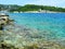 Greek rocky coastline, Ionian sea, Paxos, Greece