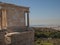 Greek ruins overlooking Athens in Greece
