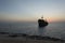 The greek ship wreckage in kish island