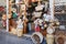 Greek shop with handmade souvenirs for tourists