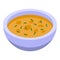 Greek soup bowl icon, isometric style