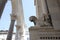 Greek Statue and Columns