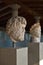 Greek statues in museum of Acropolis in Athens, Greece