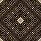 Greek symmetrical golden seamless patter. Strictured ornamental vector background. Repeat geometric patterned backdrop. Tribal