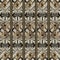 Greek textured 3d geometric seamless border pattern. Vector ornamental striped background. Repeat surface grunge