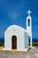 Greek traditional white washed orthodox curch