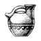 Greek vase. Askos.