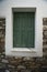 A greek wooden window shutter