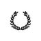 Greek wreath, symbol and icon of victories, qualities and achievements.