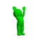 Green 3D People - Cheer - on white background