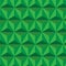 Green abstract background. 3D vector triangle pattern geometry. Shadowed green pyramid shapes.
