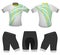 Green abstract cycling vest