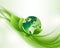 Green Abstract Ecology Globe Backround