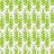 Green abstract leaves in relaxed vertical geometric design. Seamless vector pattern on light background Great for spa