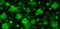 Green abstract poker bokeh pattern of playing card symbols