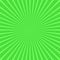 Green abstract ray burst background - vector graphic design from striped rays