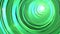 Green Abstract Spiral Tunnel Animation with Lens Flare.  3D illustration.