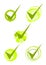 Green accepted symbols -