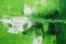 Green Acrylic Abstract Background