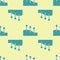 Green Acupuncture therapy icon isolated seamless pattern on yellow background. Chinese medicine. Holistic pain