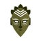 Green african mask