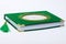 Green Al-Quran on a White isolated backgrou