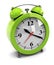 Green alarm clock