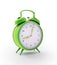 Green alarm clock