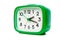 Green alarm clock