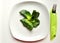 Green , alkaline diet concept with vegetable on a