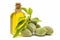 Green almonds and almond oil