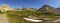 Green Alpine Meadow Wide Panoramic Landscape Remote Location Pastoral Peaceful Scene Canadian Rockies Summertime Alberta