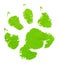 Green animal footprint