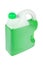 Green antifreeze in a container