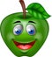 Green apple cartoon