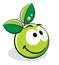 Green apple character