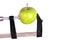 Green apple and clamp