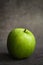 green apple dark background