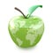 Green apple earth design