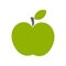 Green apple flat icon