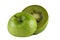 Green apple with kiwi inside