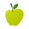 Green apple - modern flat design single isolated icon