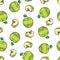 Green apple pattern