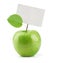 Green Apple with price tag