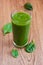 Green apple and spinach smoothie